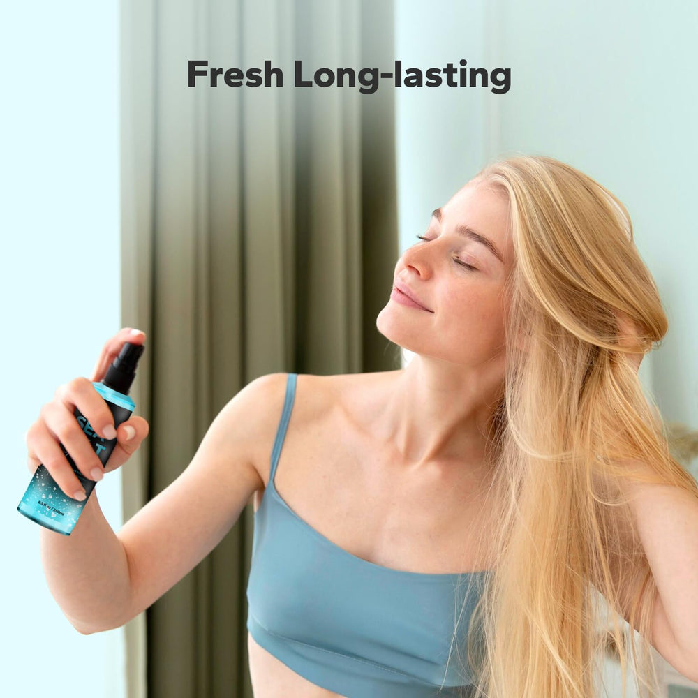 StyleShark in use on model creating loose beach waves for natural volume