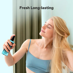 StyleShark in use on model creating loose beach waves for natural volume
