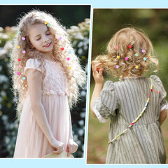 Styquenzer beads used in a party hairstyle delivering fun decorative flair