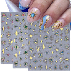 STZPRONAIL stickers applied on fingernails for instant polished decoration