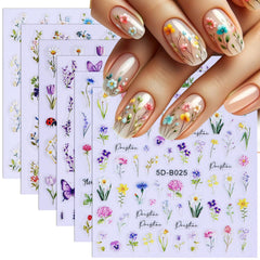 STZPRONAIL front packaging showing six floral decal sheets and variety benefit