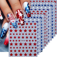 STZPRONAIL front packaging showing patriotic star stickers, easy holiday nails