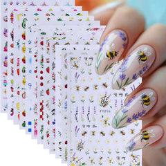 STZPRONAIL front packaging showing 12-sheet sticker kit and variety