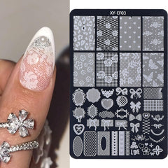 STZPRONAIL plastic pattern sheet used to compare motif sizes accurately