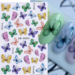 STZPRONAIL full spread of 12 nail sticker sheets displaying variety and pattern choices