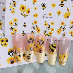 STZPRONAIL hand holding sheets to show sticker size and placement options