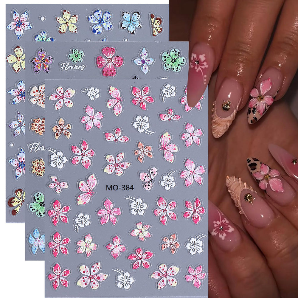 STZPRONAIL stickers sized on four fingers to show scale and fit versatility