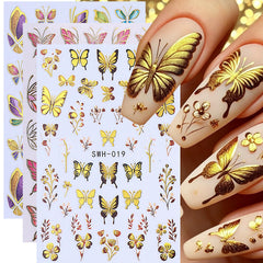 STZPRONAIL top-coated nail with metallic accents showing durable glossy finish