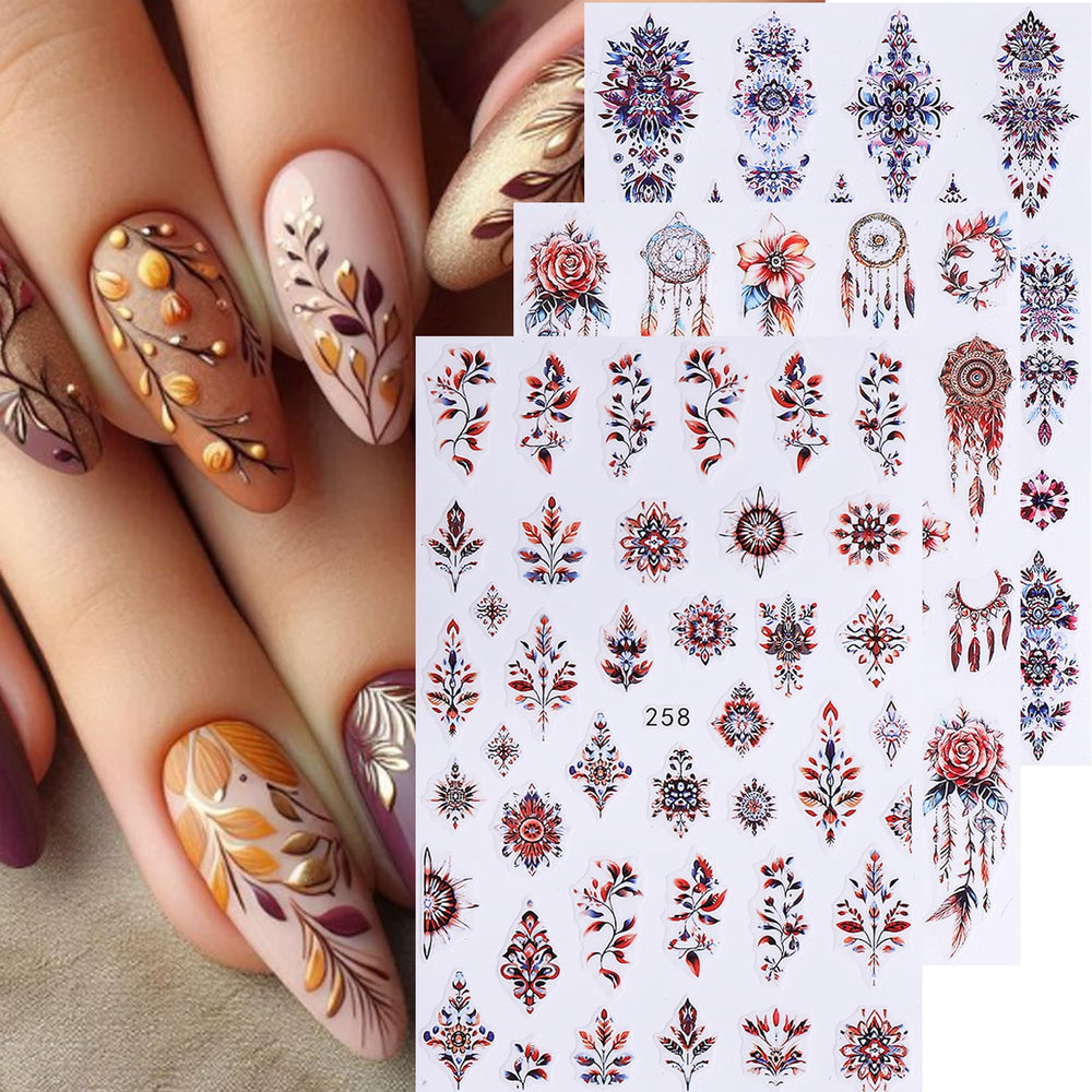 STZPRONAIL layout of varied boho patterns offering many design choices