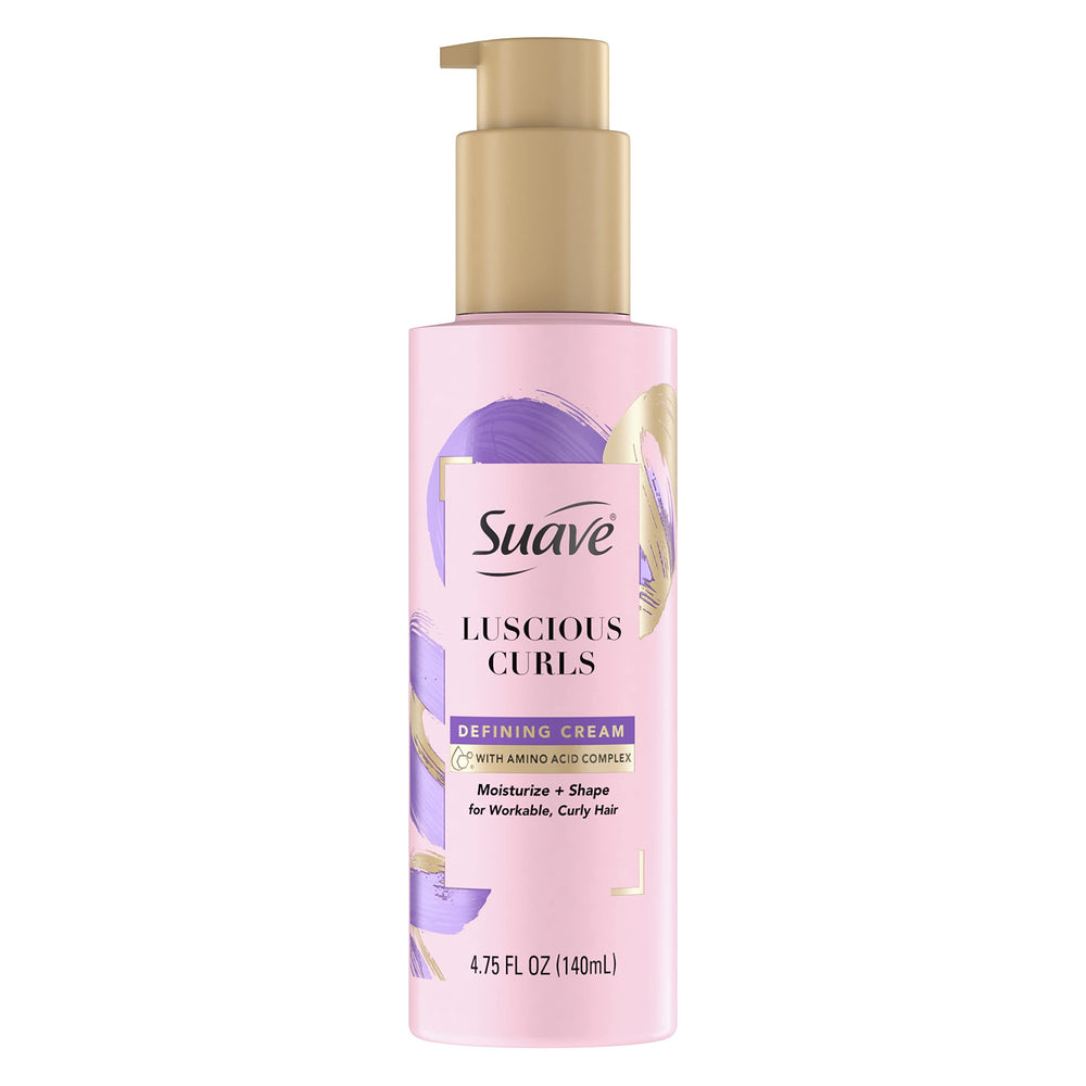 Suave front packaging showing product name and 4.75 oz size, clear branding benefit