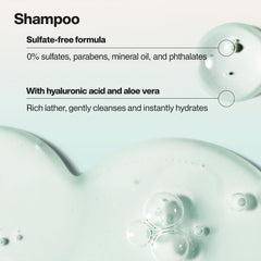 Suave before and after hydration comparison showing improved softness benefit
