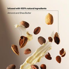 Suave almond and shea butter ingredients conveying natural nourishment
