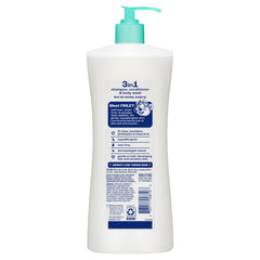 Hair before and after using Suave showing improved manageability and softness benefit