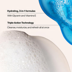 Rich lather texture detail demonstrating Suave men deep cleansing