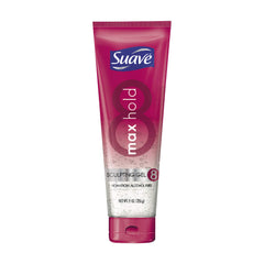 Suave sculpting gel front packaging showing bottle and branding for reliable hold