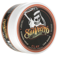 Suavecito jar front view showing clean branding and compact size