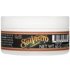 Label detail on Suavecito jar showing product name and ingredients