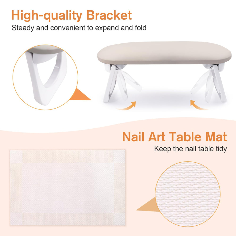 SUBAY hand rest in use by manicurist showing improved hand positioning and comfort