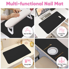 SUBAY velvet underside visible showing non-slip protection and desk safety