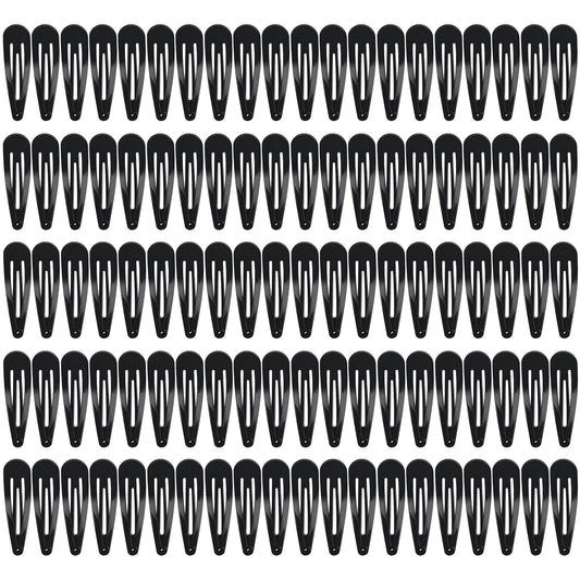 Sublaga pile of 100 black clips showing bulk supply and convenience