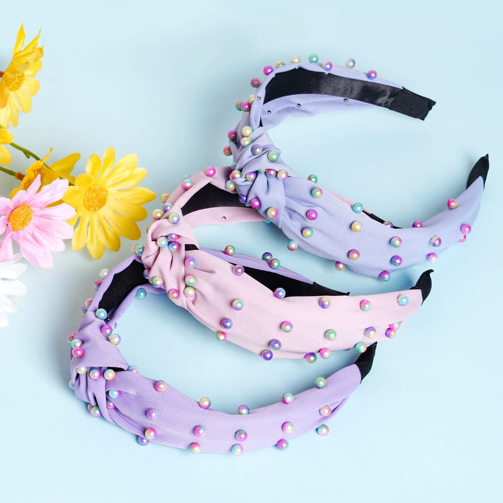 Sucrain headband worn during makeup routine keeping hair back for tidy grooming benefit