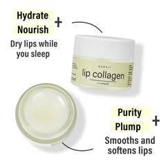 SUDAJI applied on model lips showing plumper softer appearance after use