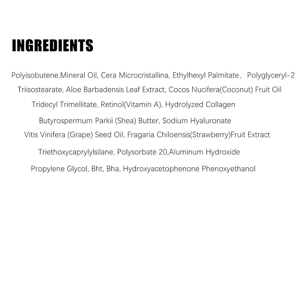 SUDAJI ingredient label close-up highlighting collagen and hyaluronic acid