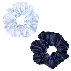 Sufermoe scrunchie holding a high bun in thick hair for comfortable all-day wear