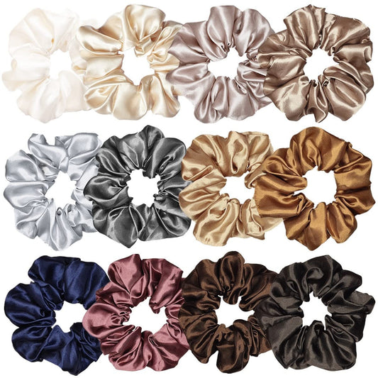 Sufermoe front packaging showing 12 scrunchies and benefits of variety