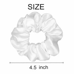 Sufermoe scrunchie worn in high ponytail demonstrating secure hold and sleek look
