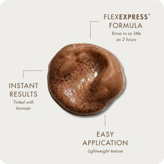 SUGARED + BRONZED applied with mitt for streak-free, smooth finish