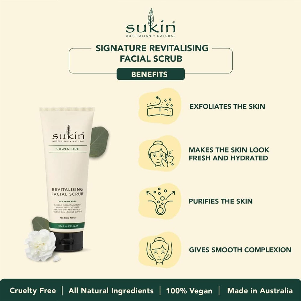 Sukin label detail highlighting natural ingredients and vegan claim