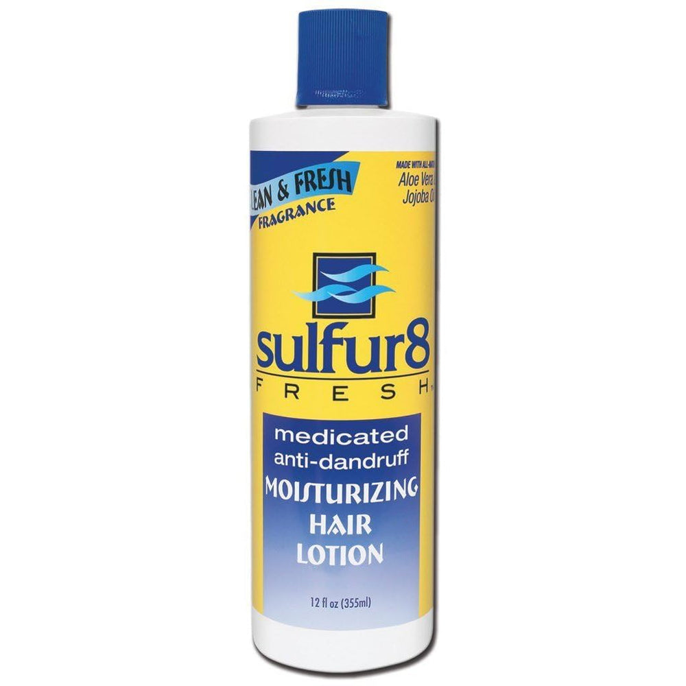 SULFUR8 front bottle showing label and anti-dandruff benefit