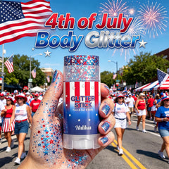 Sulily worn with a parade outfit demonstrating long-lasting patriotic shine