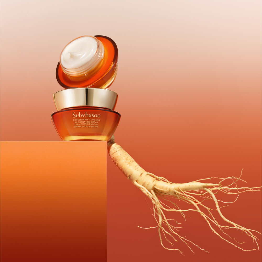 Sulwhasoo ginseng root display highlighting traditional ingredient potency