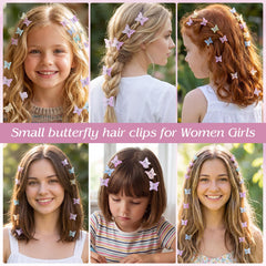 SUMAJU clips clipped on braid, decorative Y2K accent and secure hold