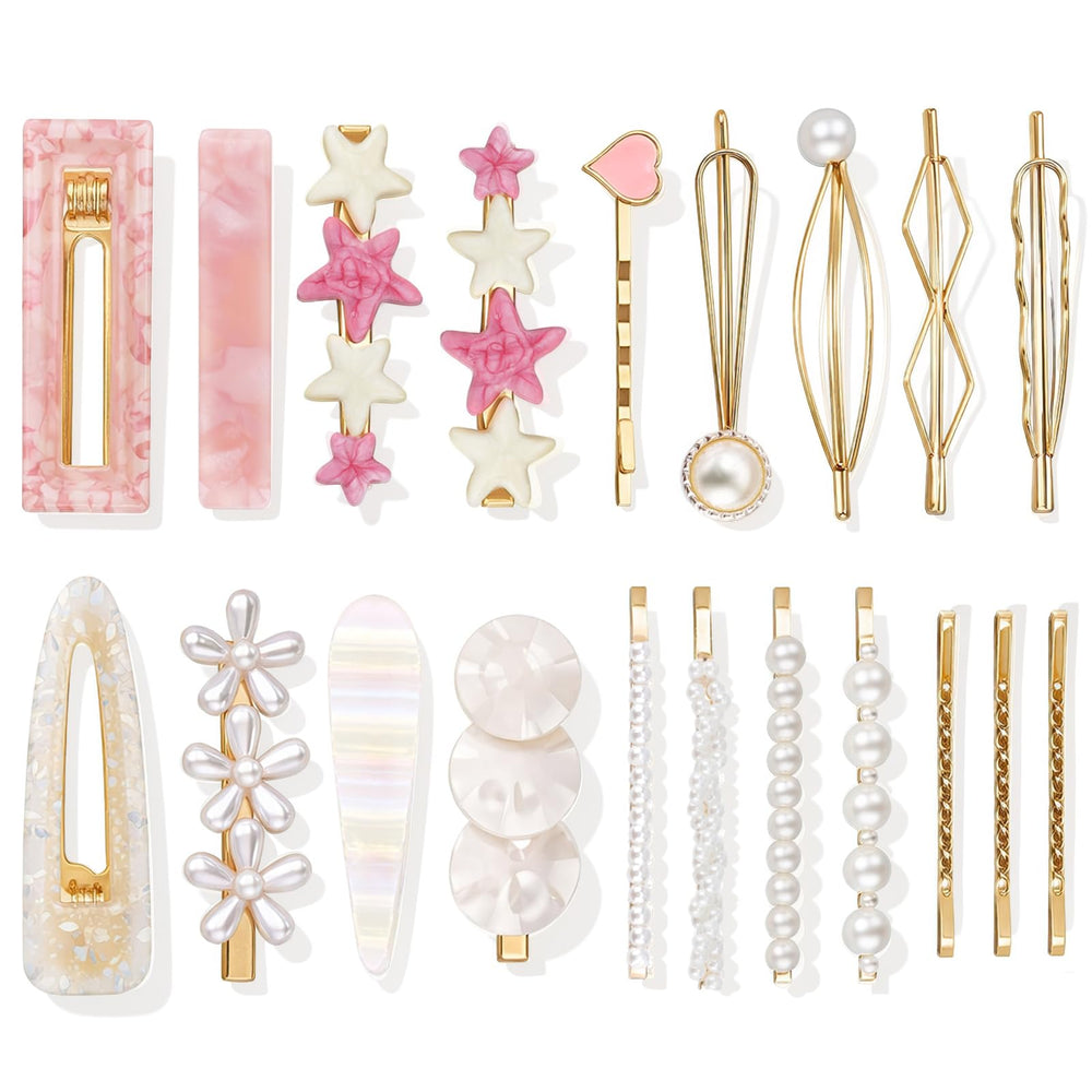 SUMAJU front pack showing twenty assorted hair clips and barrettes, ideal for gift giving