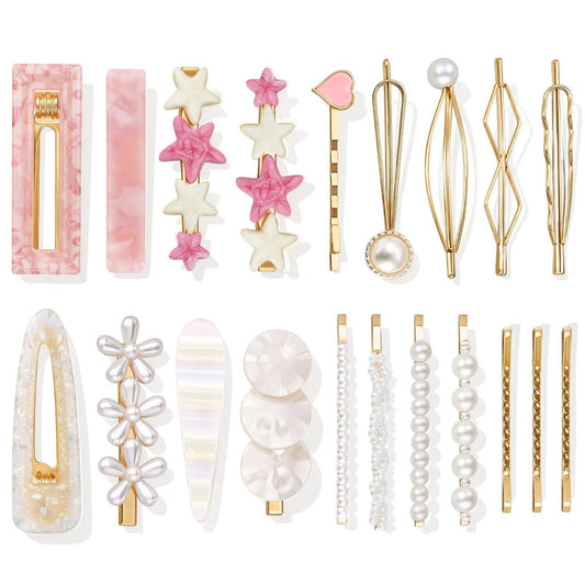 SUMAJU front pack showing twenty assorted hair clips and barrettes, ideal for gift giving