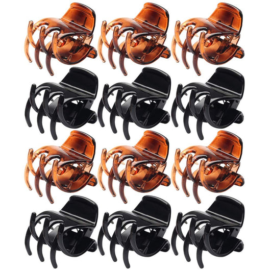 SUMAJU front view of black and brown clip pack showing classic colors and quantity benefit