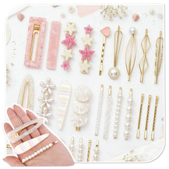 SUMAJU hair clips decorating a half-up hairstyle for a polished event-ready look