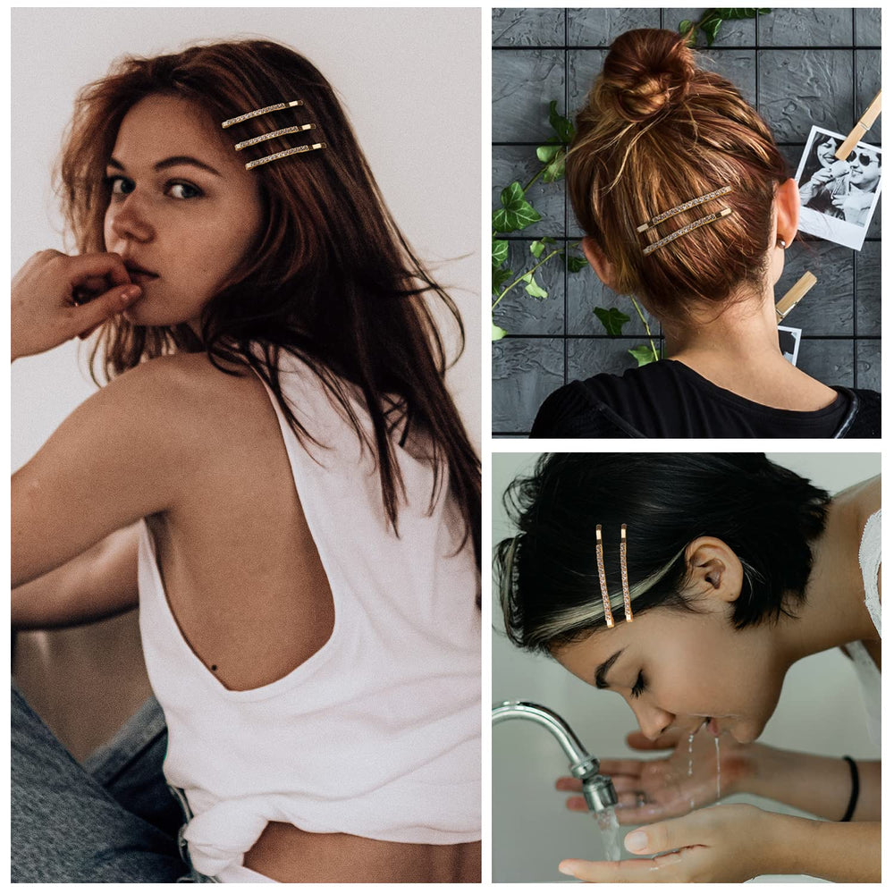 SUMAJU bobby pin securing updo in hair, showing styling effect and elegant accent benefit