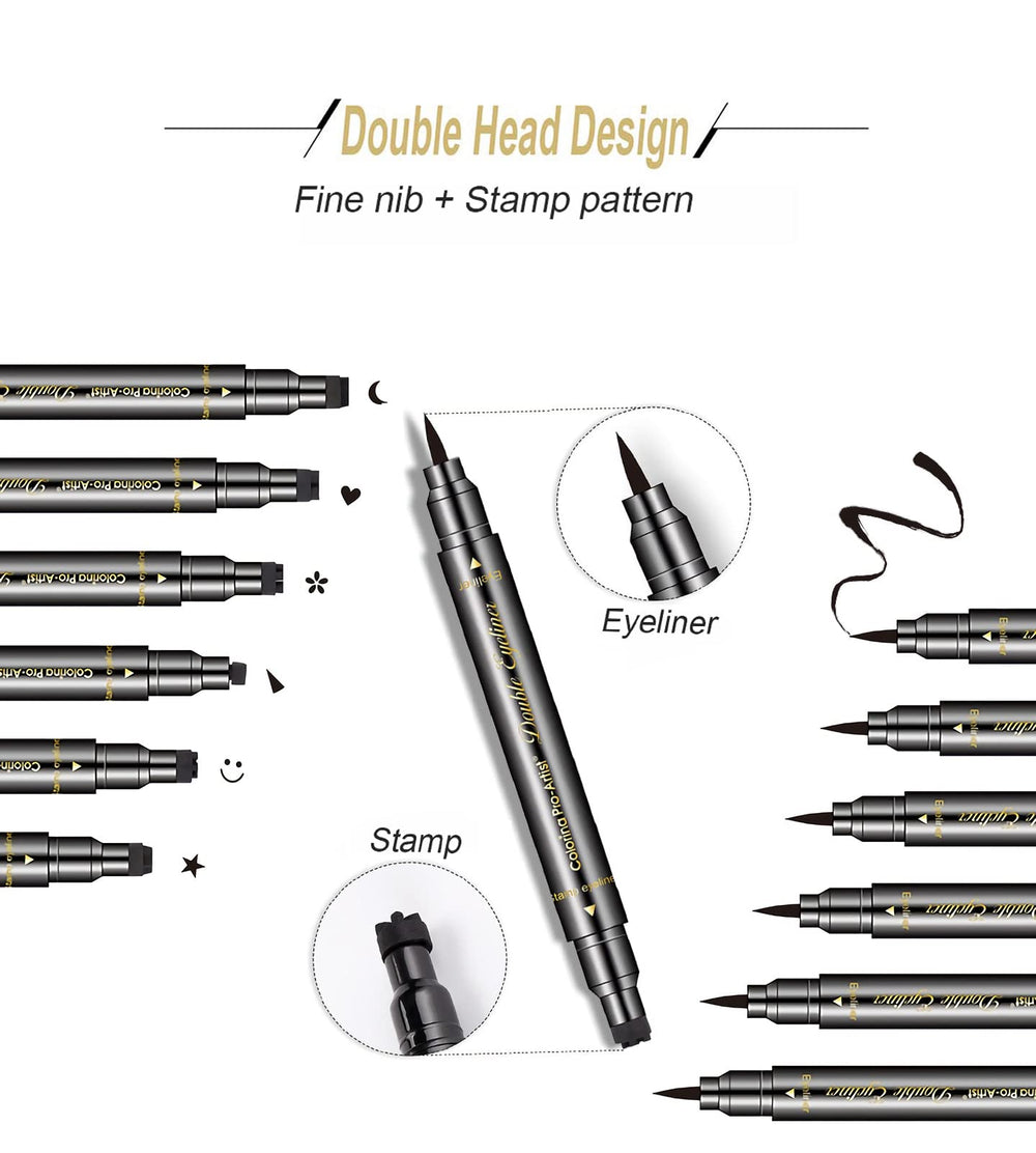 SUMEITANG close-up of double-ended pen tips demonstrating precise liner and stamp capability