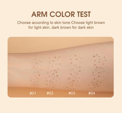 SUMEITANG swatches of four shades on arm showing color match options