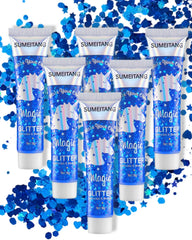 SUMEITANG front packaging showing six holographic glitter gels for event-ready shine