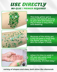SUMEITANG kid-friendly glitter application with supervised child and safe fun