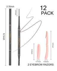 SUMEITANG model applying pencil for natural brows, realistic everyday look benefit