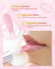SUMEITANG model applying lip oil demonstrating easy everyday use