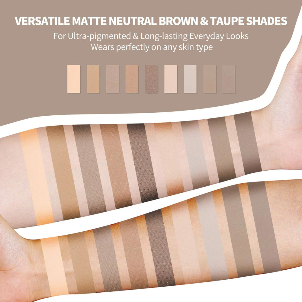 SUMEITANG swatches on skin in a row showing true-to-pan color and long-wear clarity
