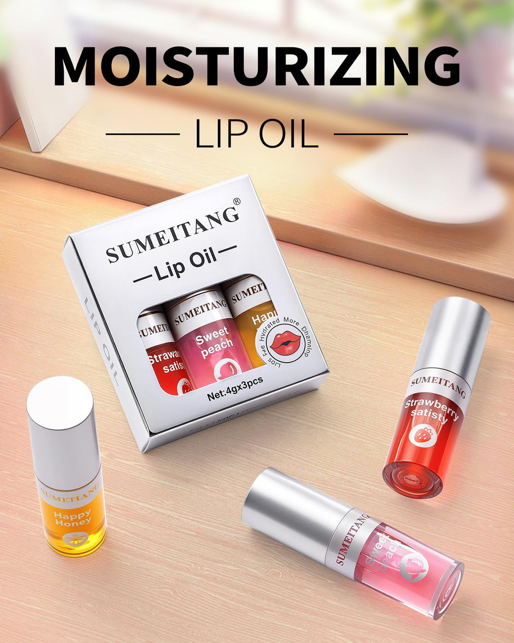 SUMEITANG open tube honey shade showing applicator and quick-absorb benefit