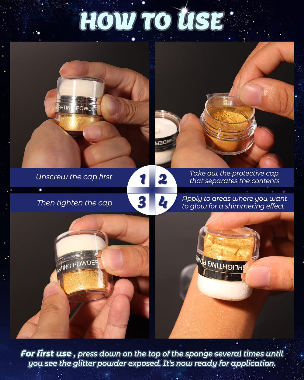 SUMEITANG size scale with hand showing compact portability for on-the-go touch-ups benefit